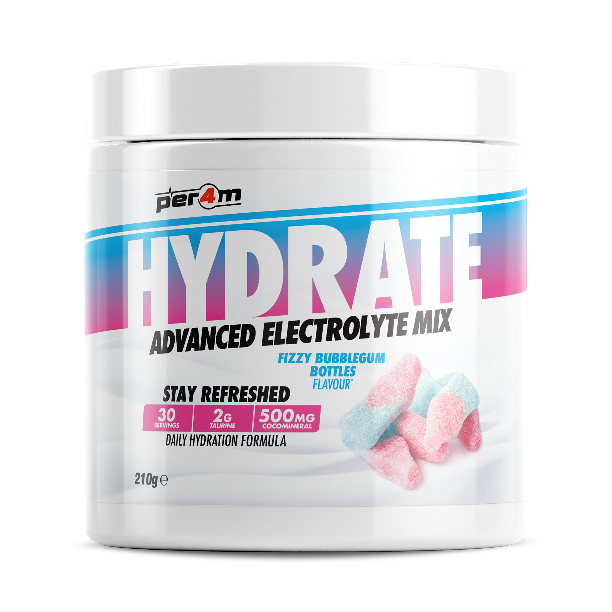 Hydrate Electrolyte Mix Fizzy Bubblegum Bottles