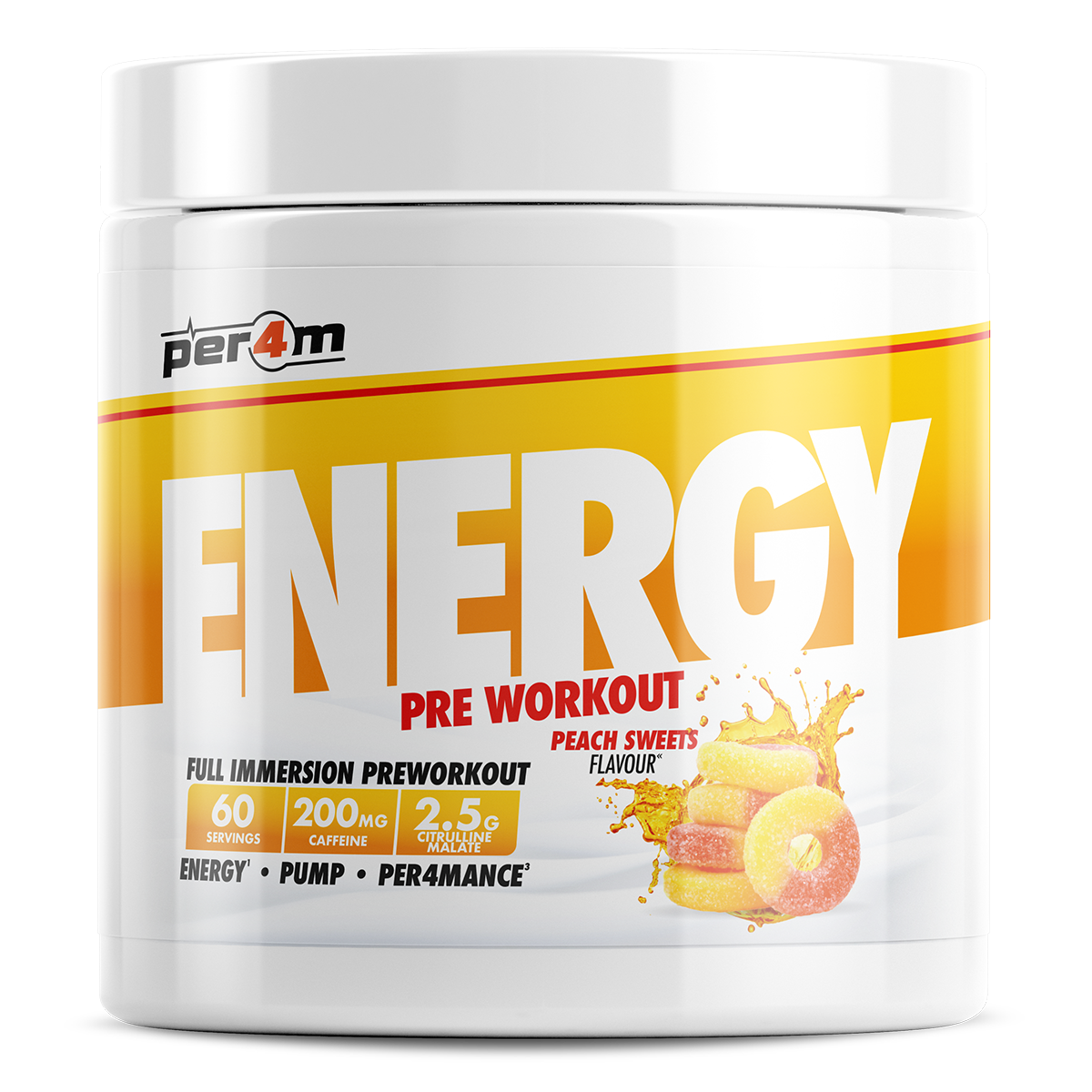 Energy Pre Workout Peach Sweets