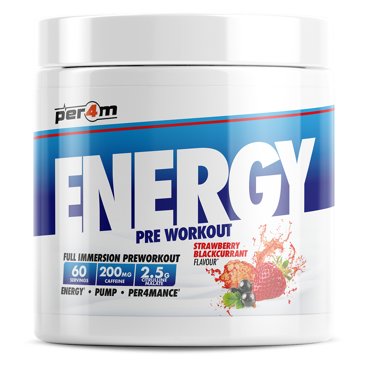 Energy Pre Workout Strawberry Blackcurrant